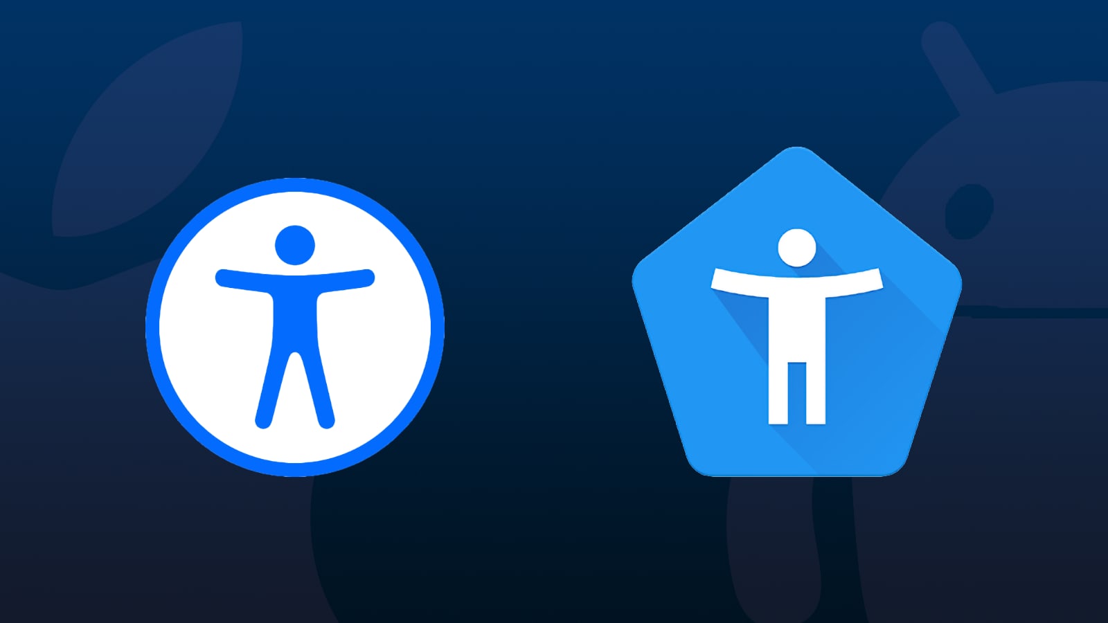 google android accessibilte bleu