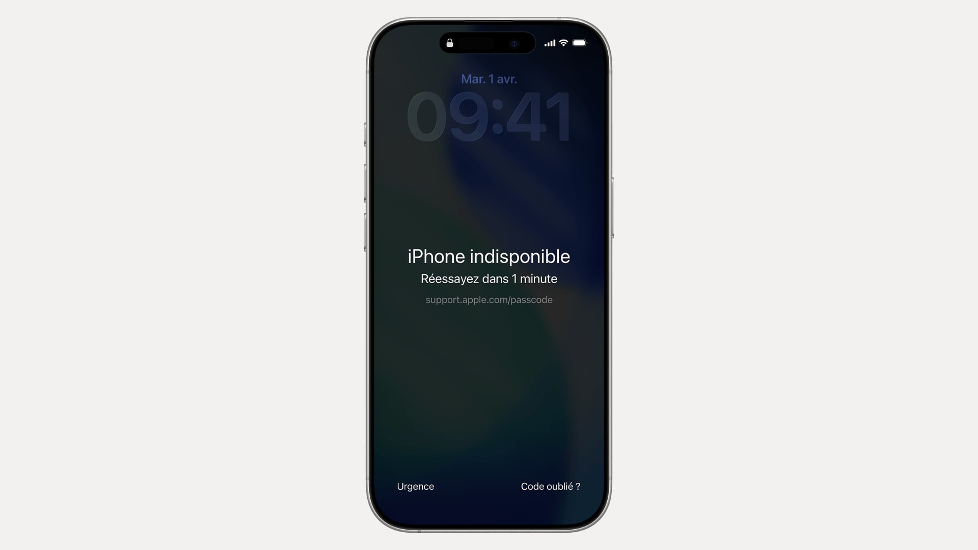 ios 26 iphone 16 pro iphone indisponible verrouille