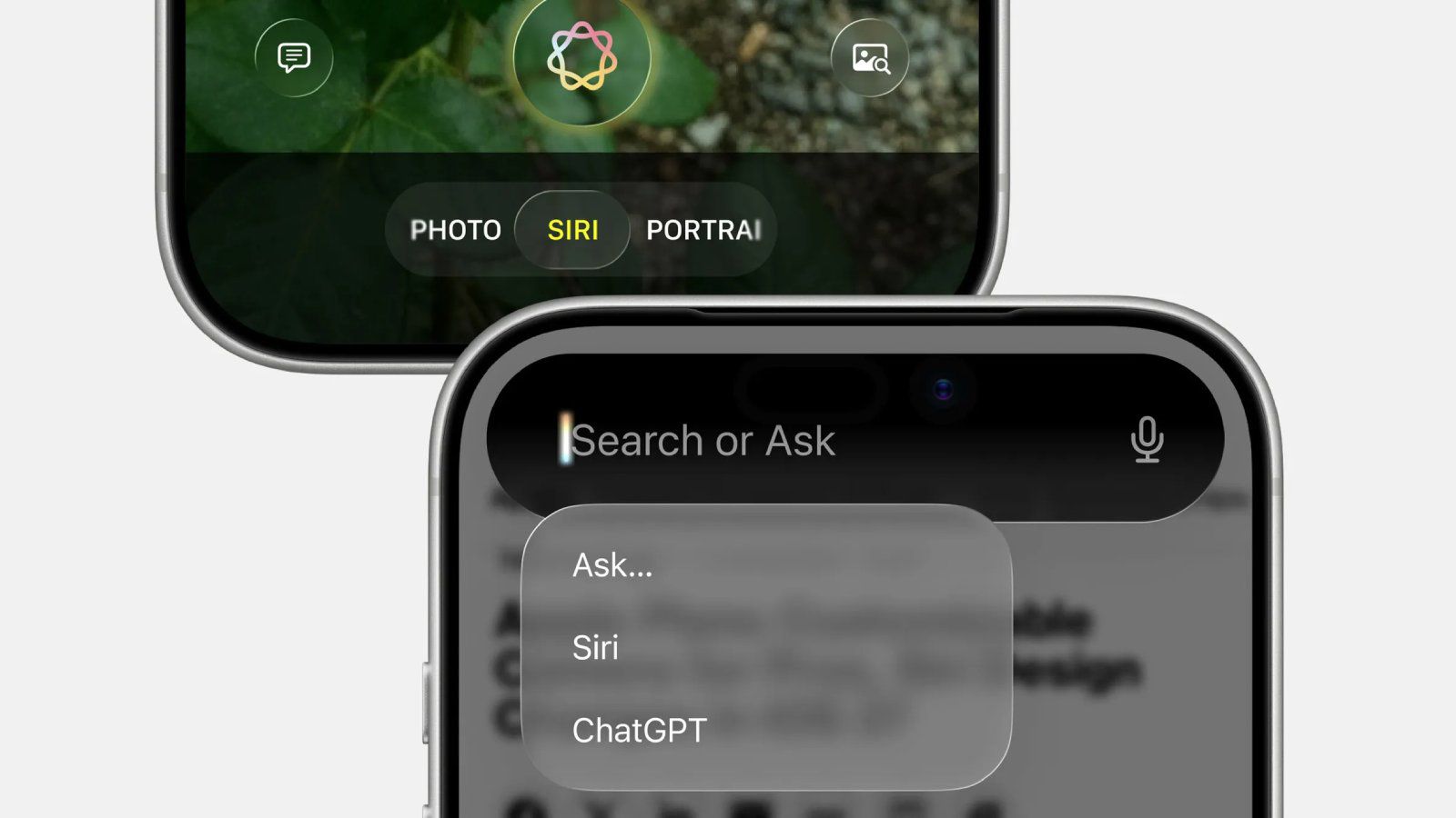 ios 27 siri search or ask rendu bloomberg