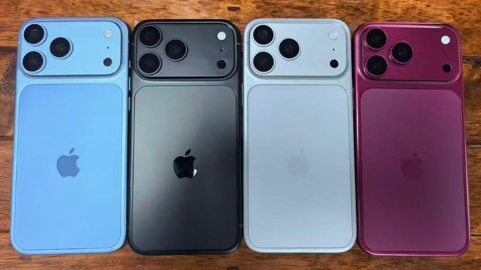 iPhone 18 Pro : premières vraies images des couleurs cerise, bleu, noir et argent