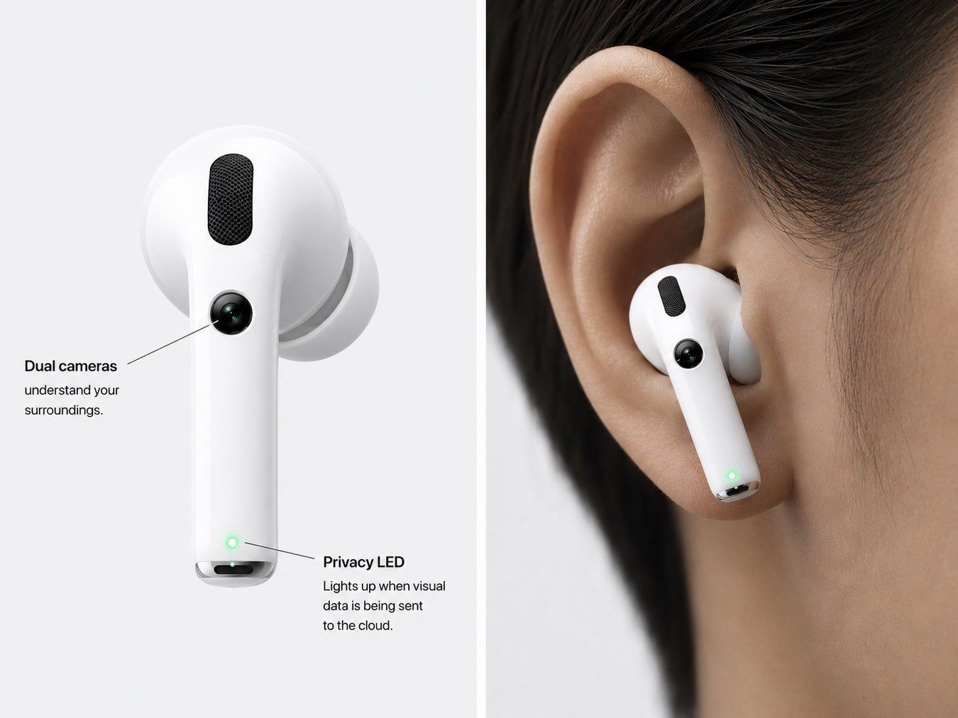 AirPods Pro / Ultra avec caméras : sortie fin 2027 selon Bloomberg