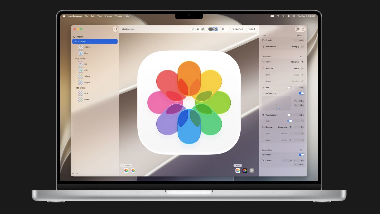 icon composer 2 macos 27 macbook