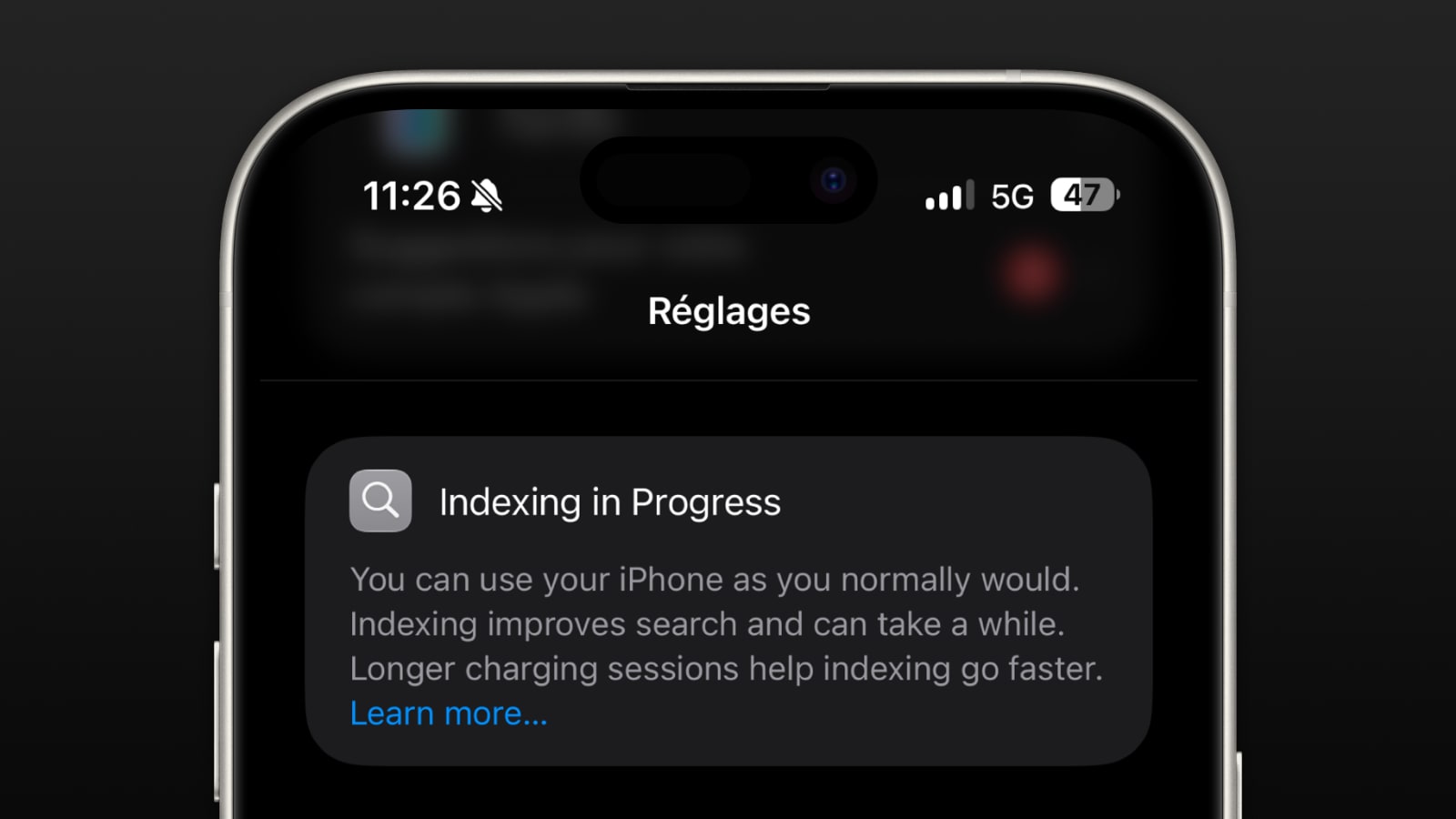 iOS 27 : la longue indexation est normale selon Apple
