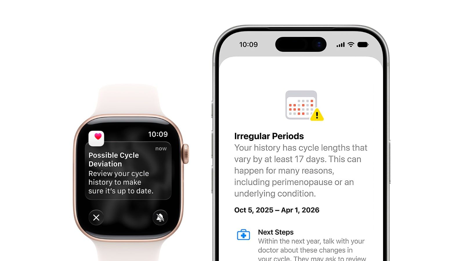 ios 27 sante menopause cycle alerte