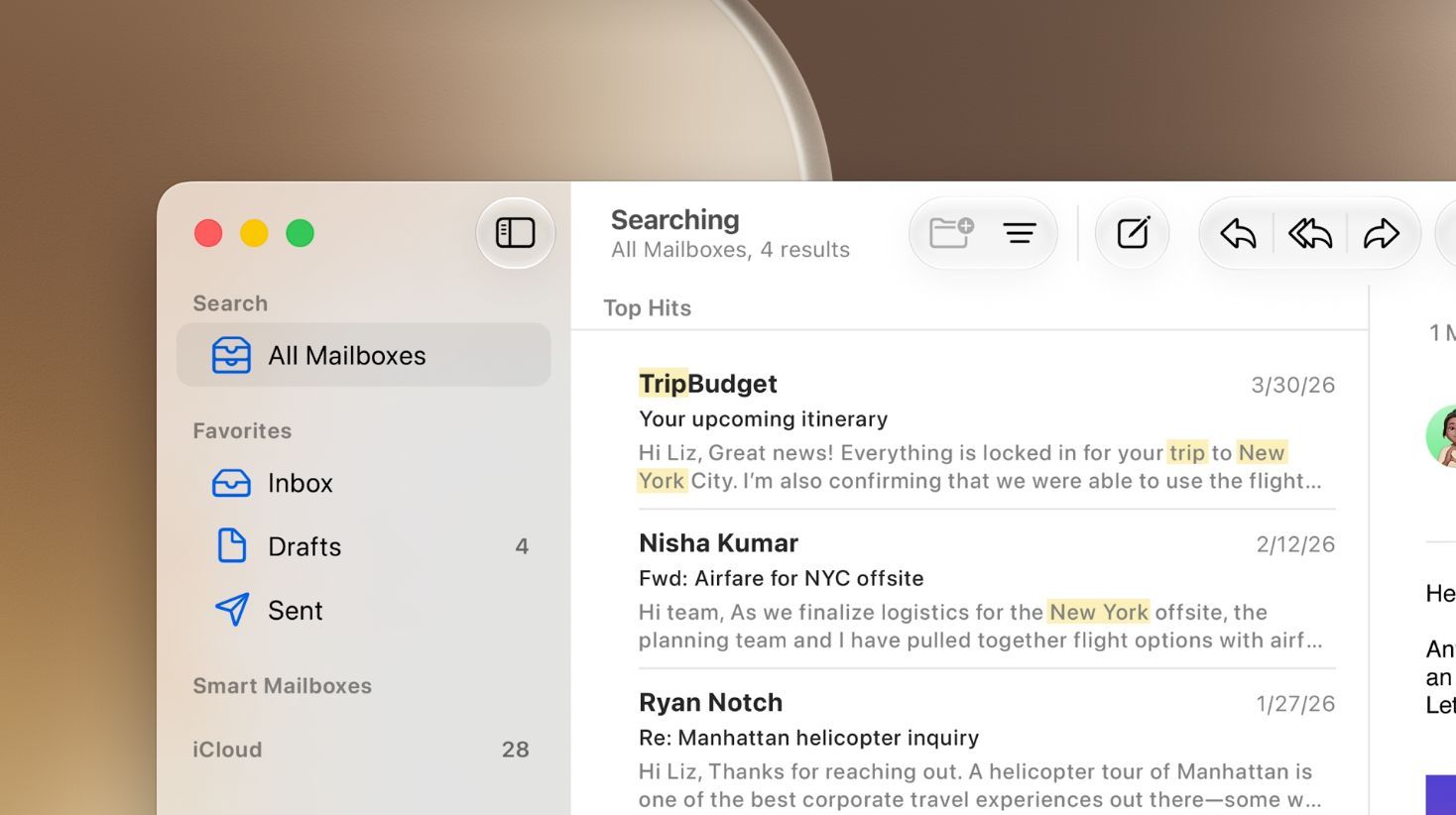 keynote apple wwdc26 new search in mail
