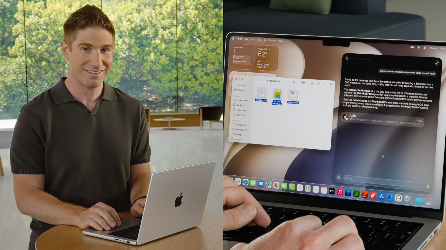 keynote apple wwdc26 siri ai macos examples