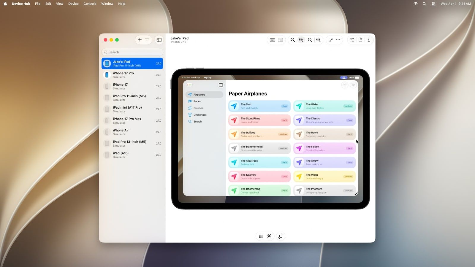 macos27 xcode 27 device hub