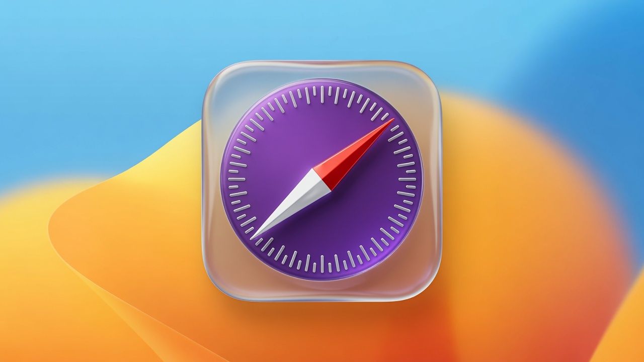 safari hero liquid glass style
