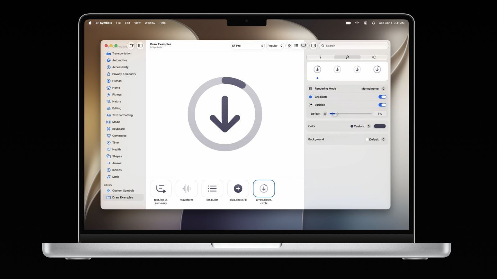 sf symbols 8 macos 27 macbook