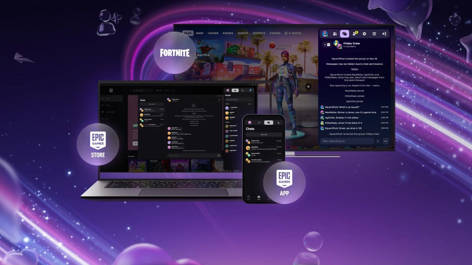 social overlay epic games