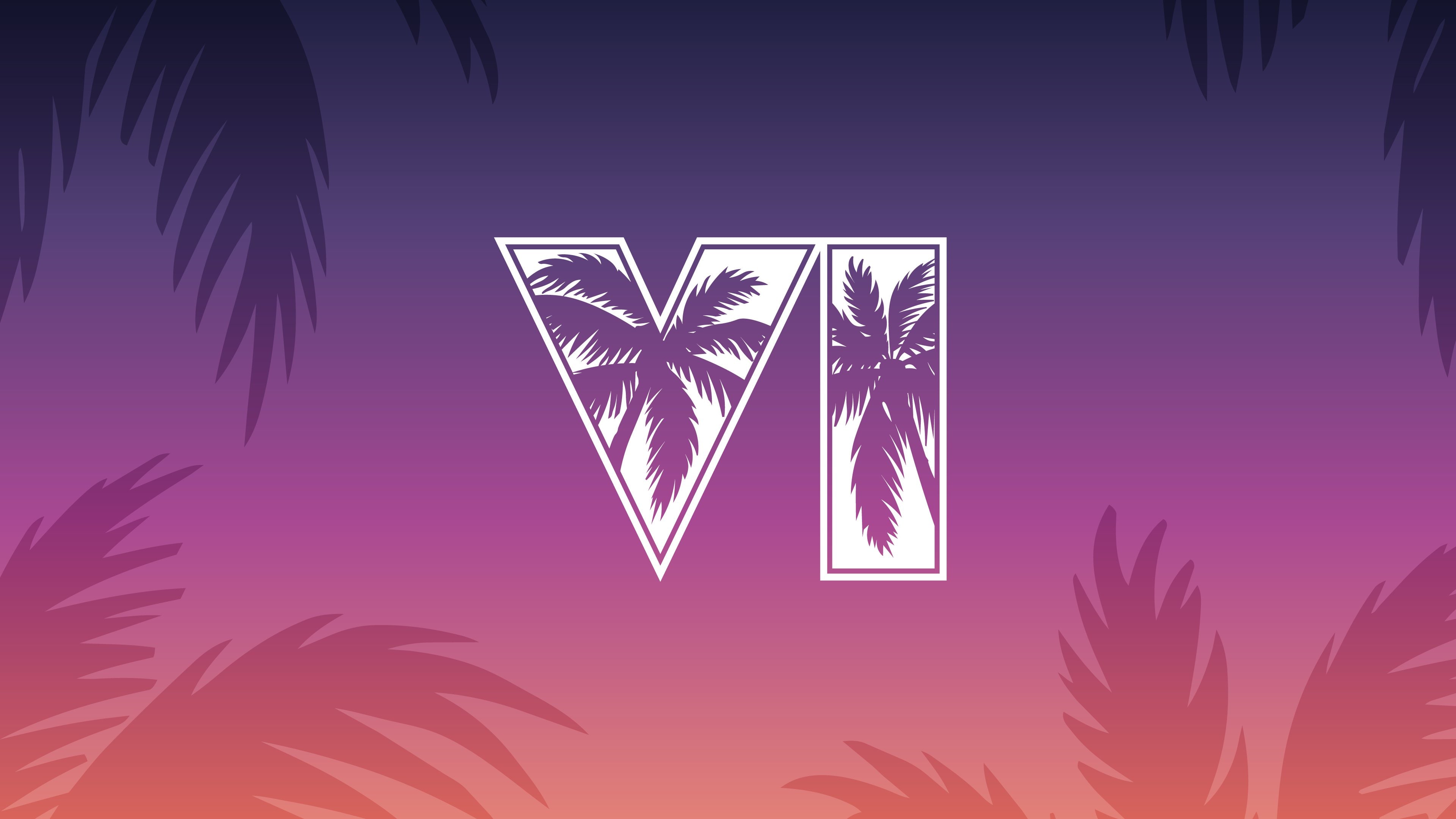 gta vi logo simple wallpaper