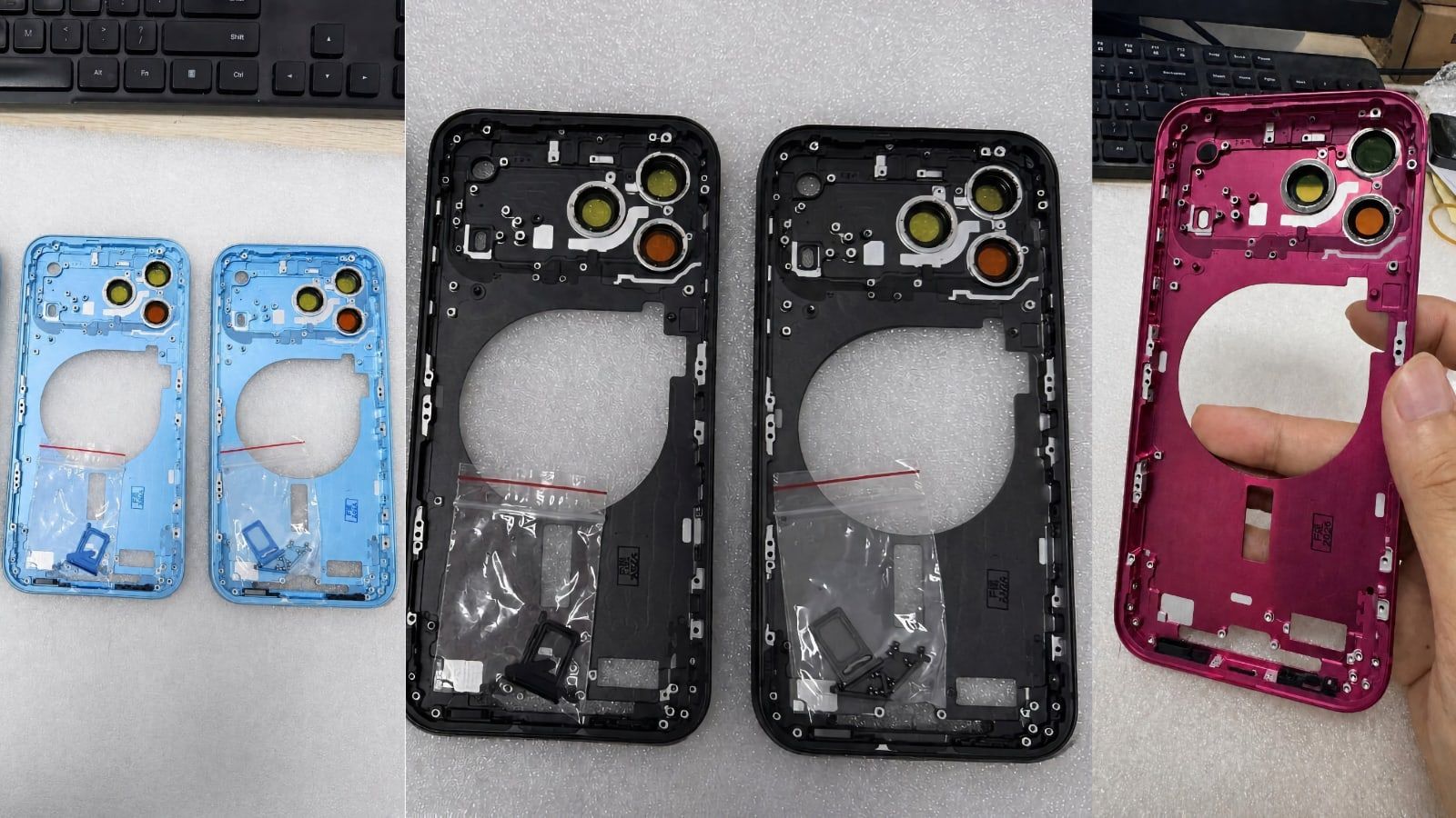 iPhone 18 Pro : les coloris Dark Cherry, Light Blue et Dark Gray en images