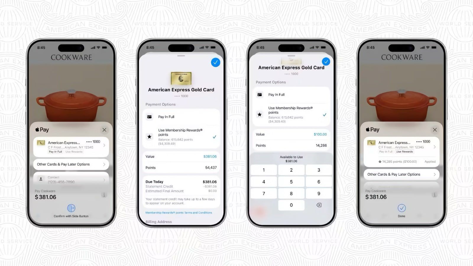 American Express permet d'utiliser les points Membership Rewards via Apple Pay