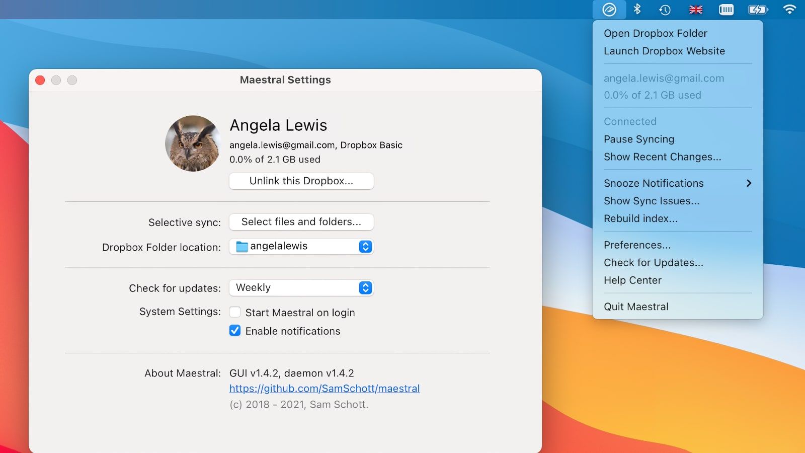 Maestral, le client Dropbox gratuit et léger pour Mac, va fermer