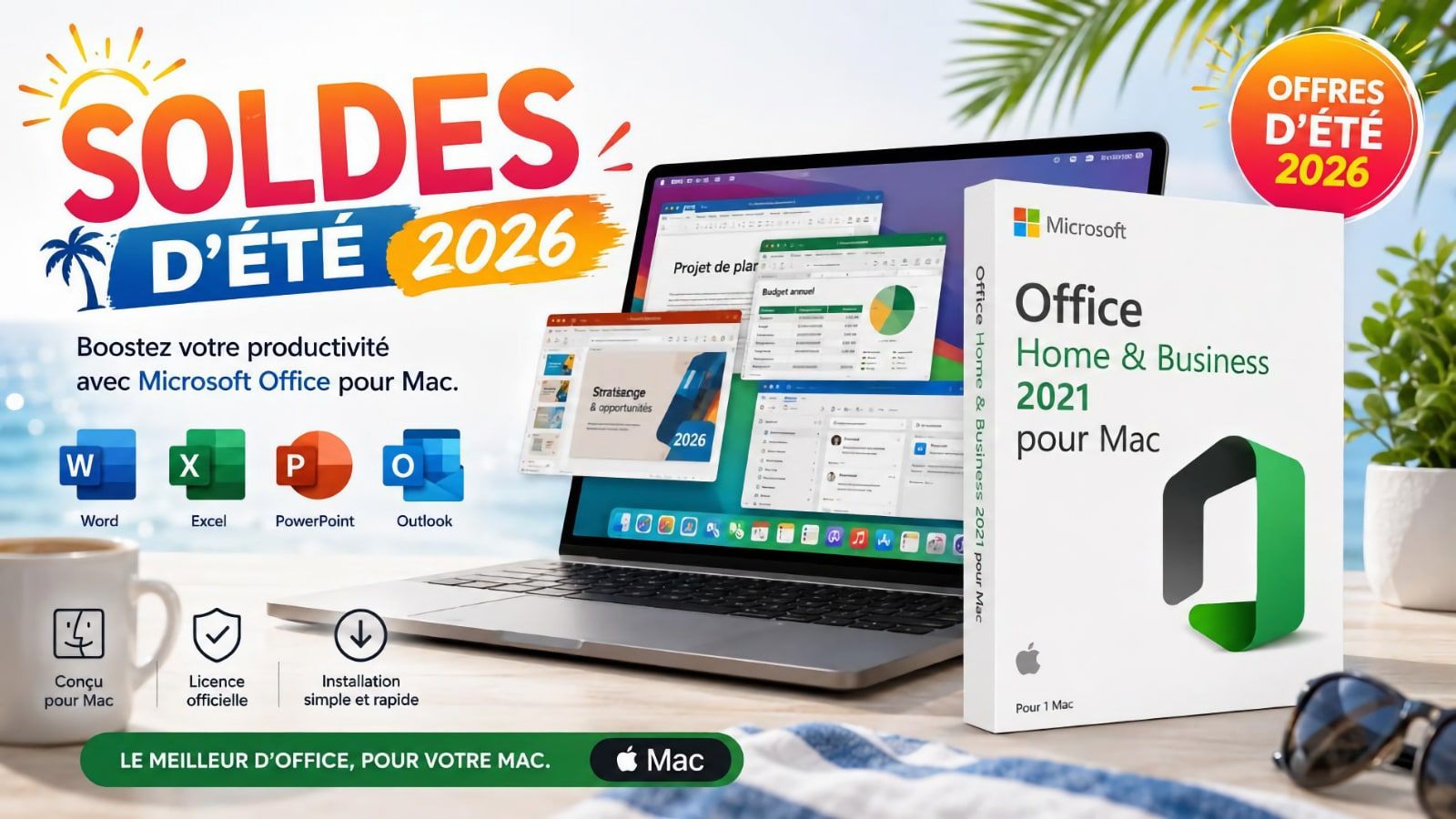 Soldes d’été 2026 : Obtenez une licence à vie de MS Office 2021 pour Mac à moins de 50 € !