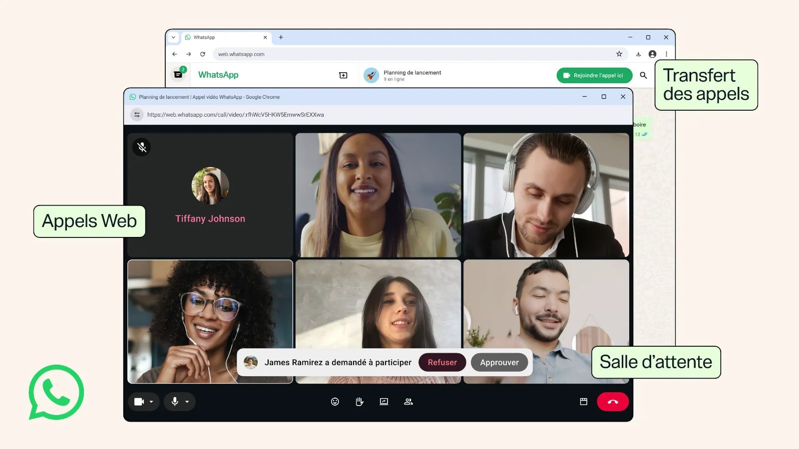 WhatsApp déploie les appels Web, le transfert d’appel et d’autres nouveautés