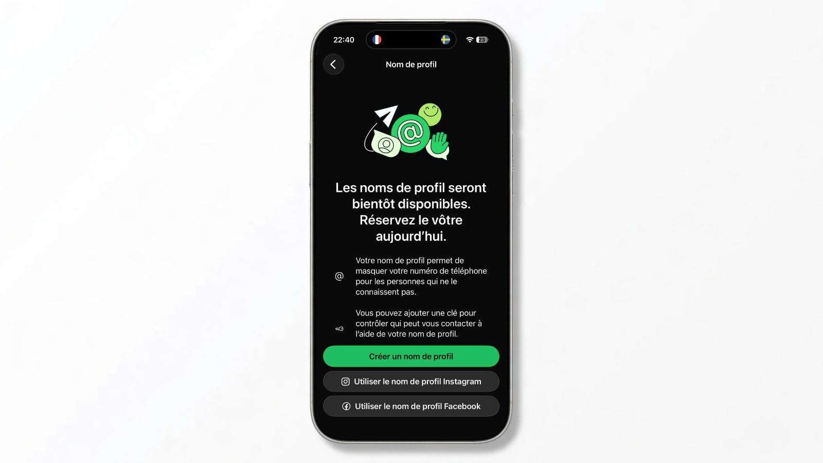 WhatsApp ouvre les réservations de noms d’utilisateur : foncez !