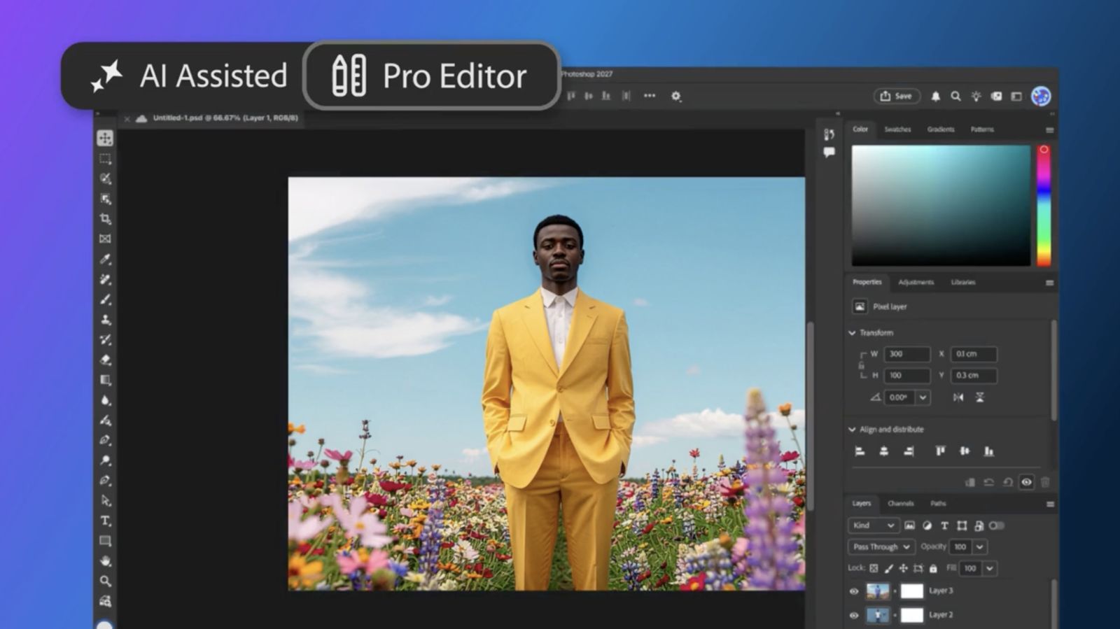 Adobe Photoshop ajoute un mode « AI Assisted Editor » pour prompter