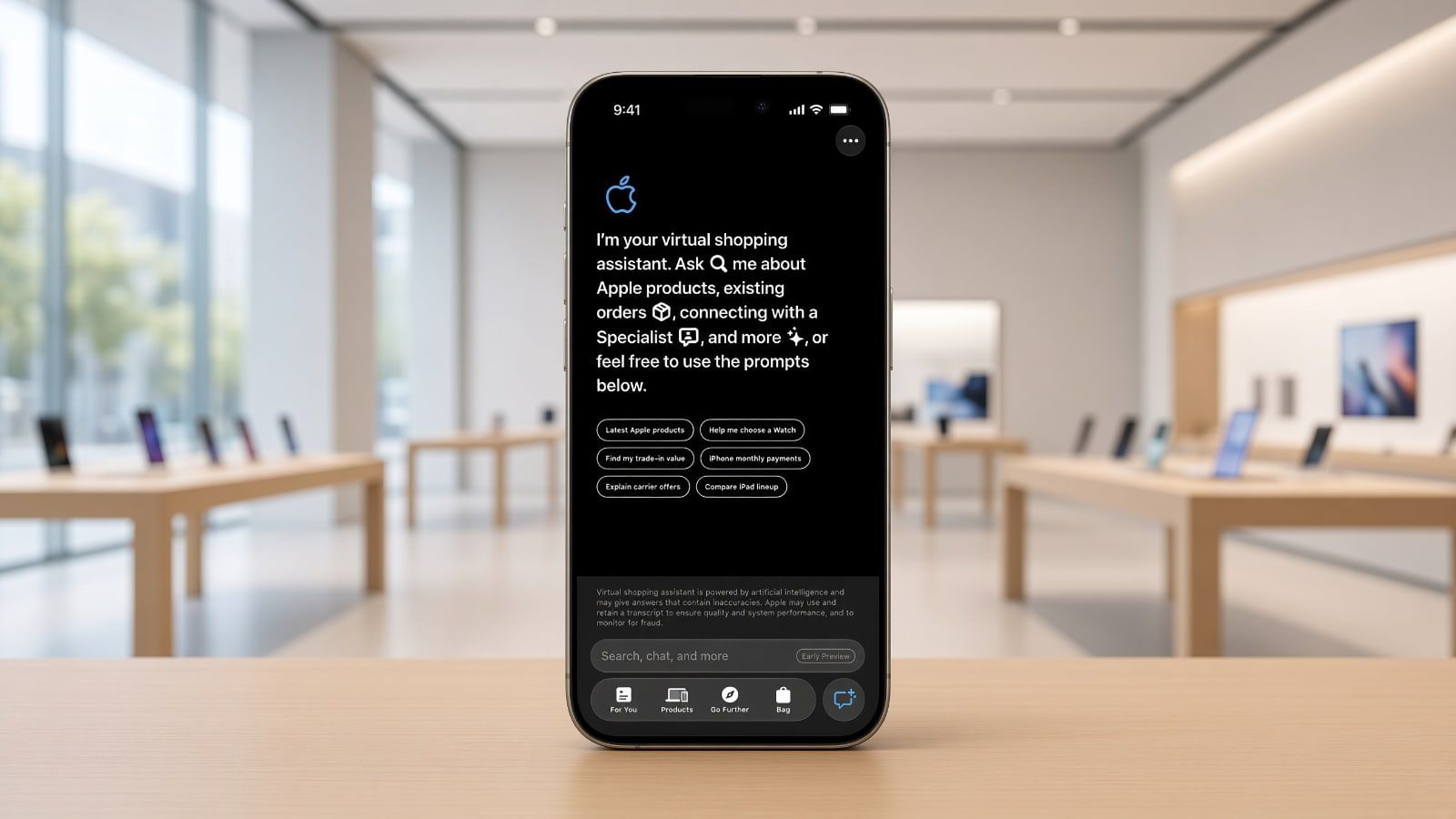 Application Apple Store : un assistant d’achat IA en test discret