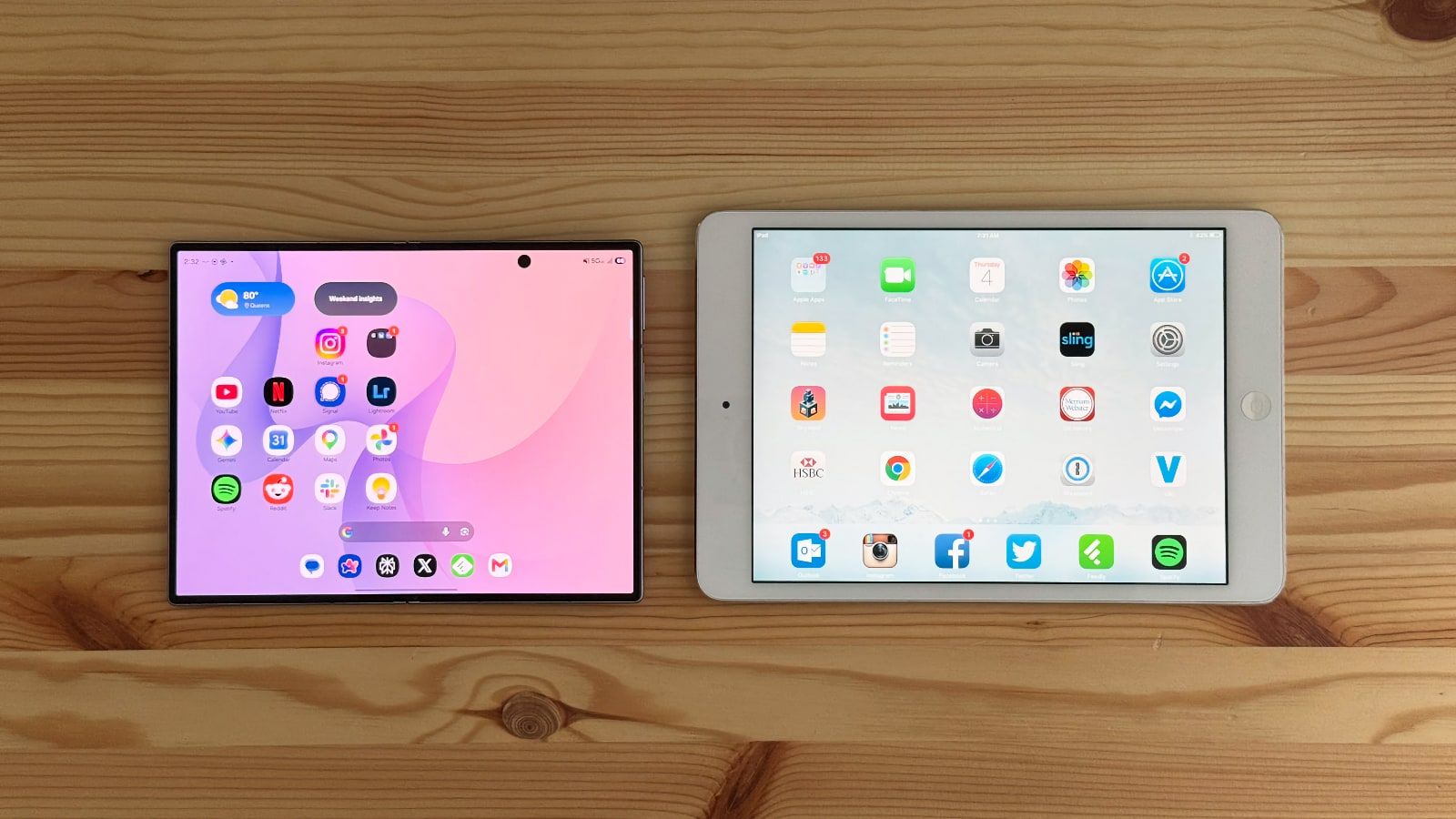 Le futur iPhone Ultra comparé à un iPhone 13 mini et un iPad mini 5