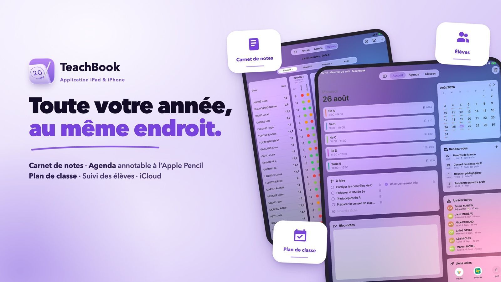 Notre avis sur TeachBook, l'app qui remplace le cahier des enseignants