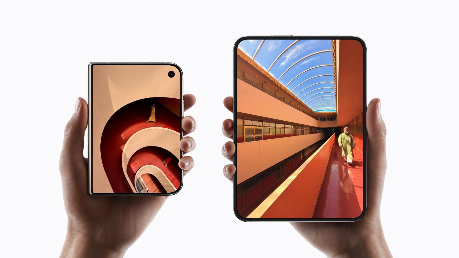apple iphone duo ecran plie et ouvert