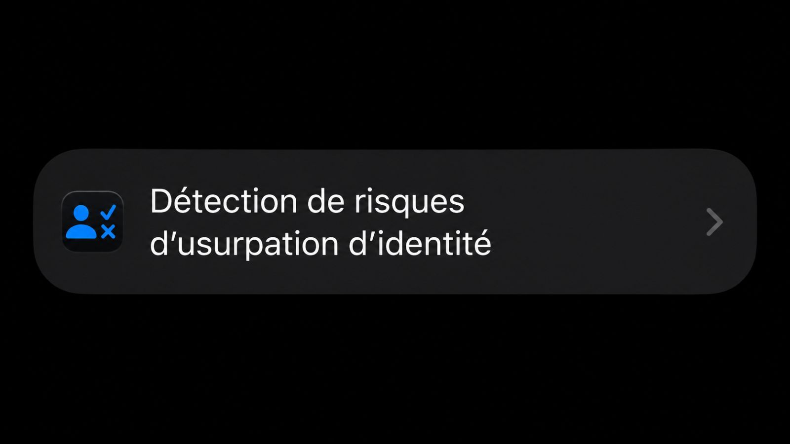 ios 27 detection usurpation identite