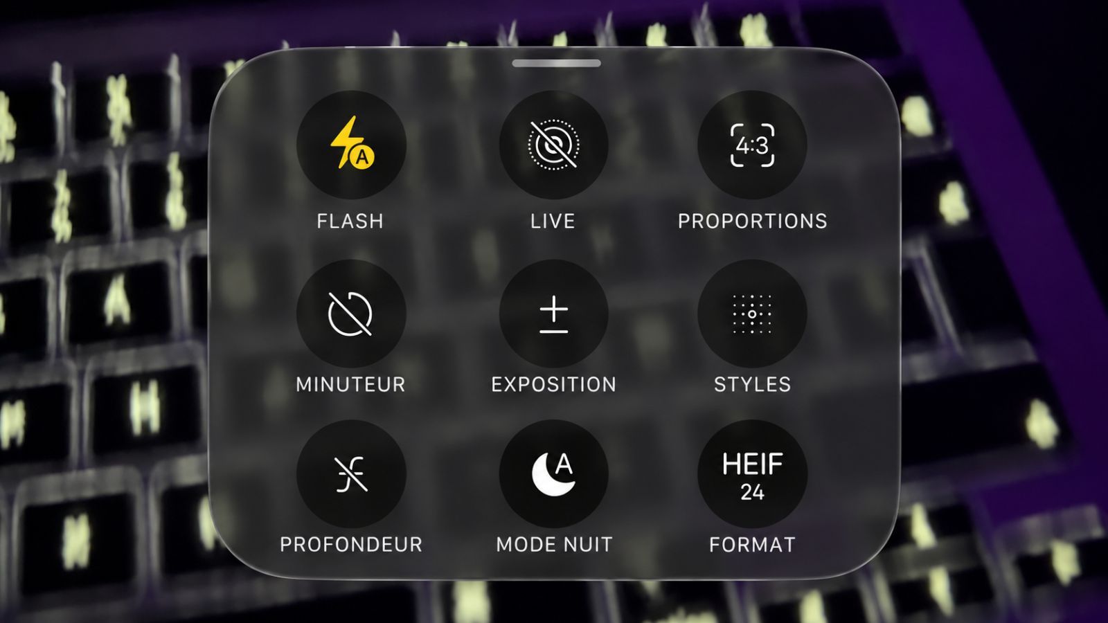 ios 27 menu appareil photo