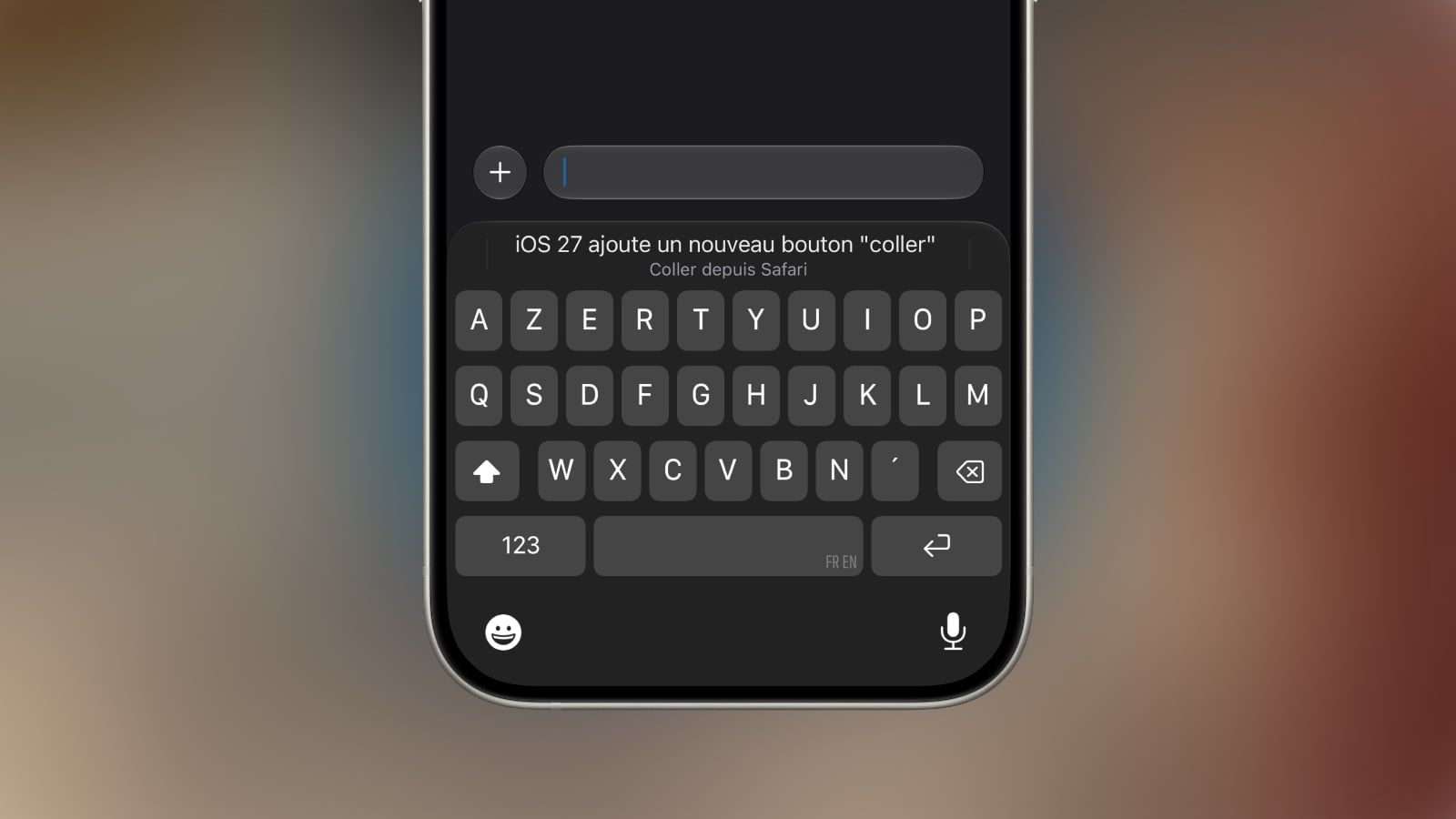 ios 27 raccourci coller