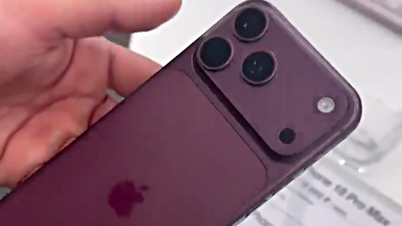 iphone 18 pro max rouge cerise fuite
