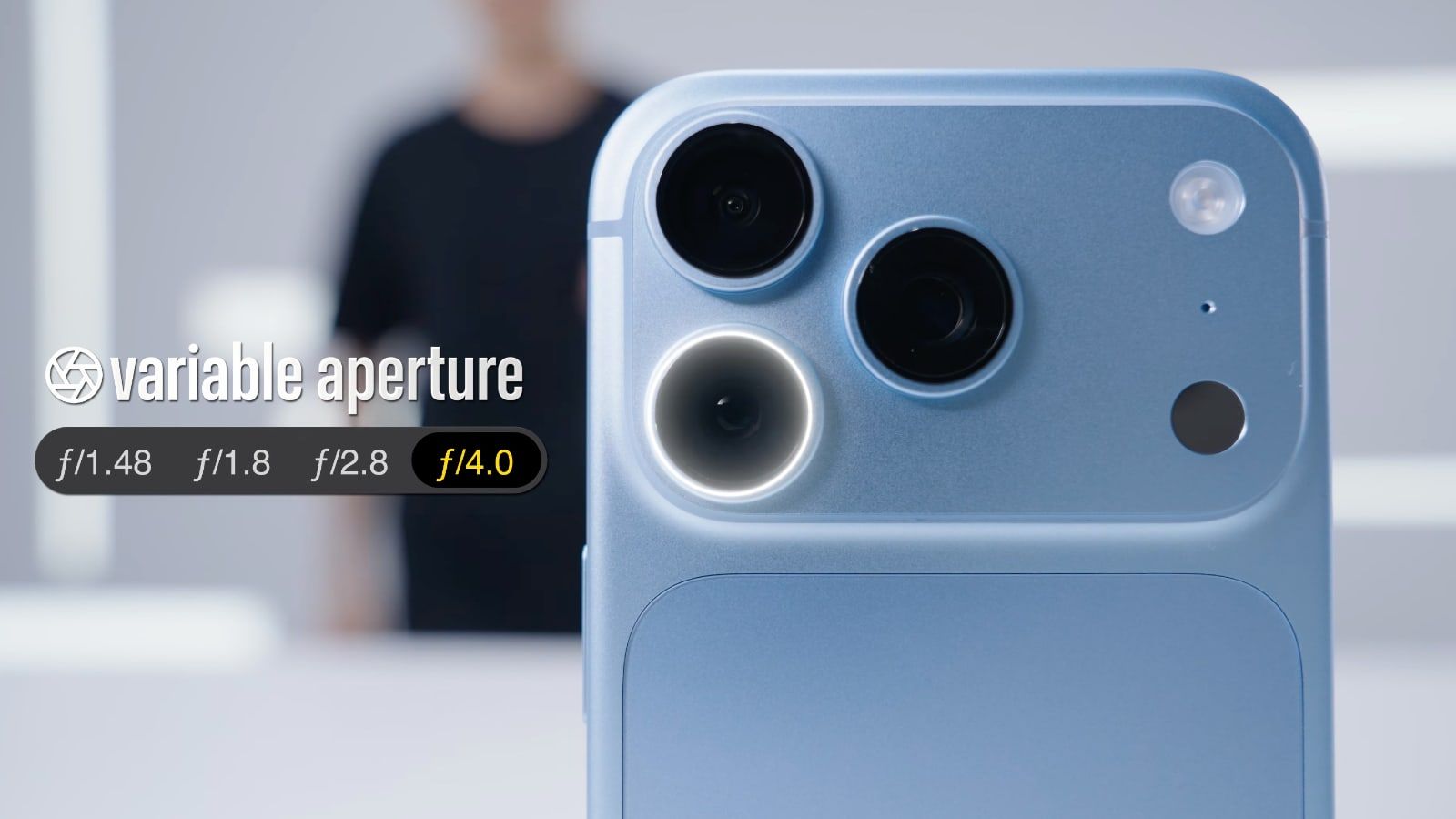 iphone 18 pro ouverture variable appareil photo