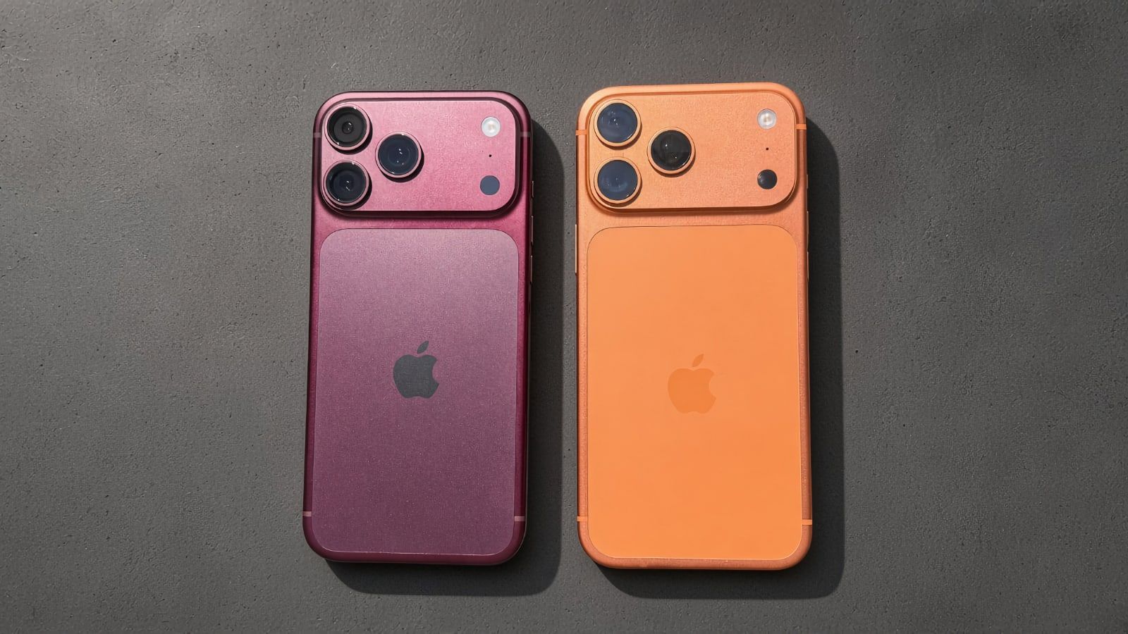 iphone 18 pro rouge vs iphone 17 pro orange