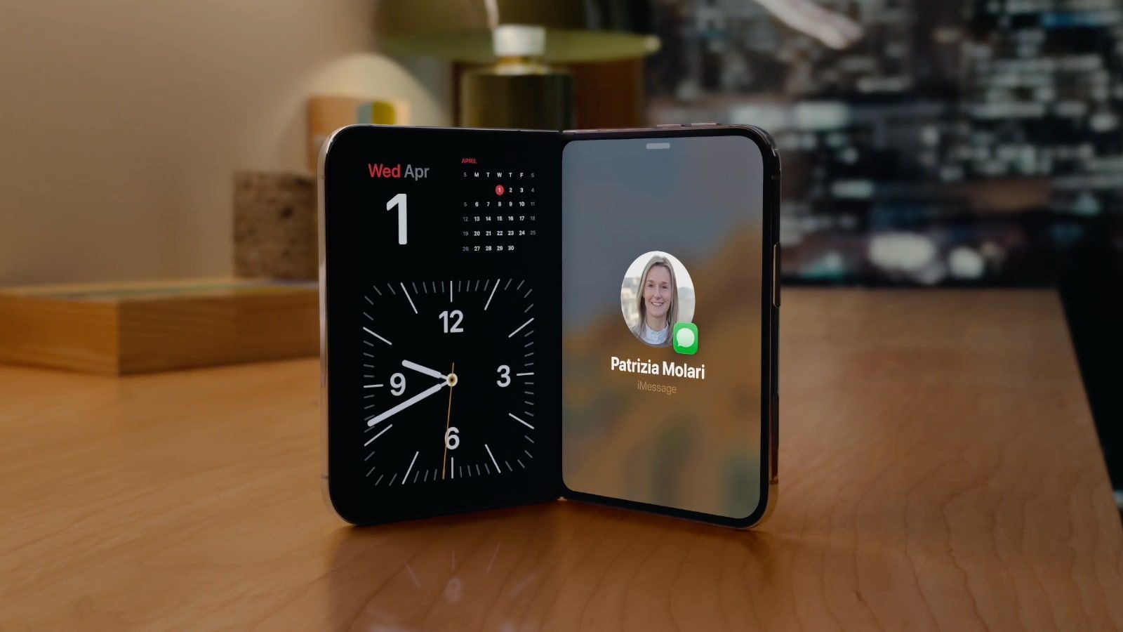 iphone duo ouvert calendrier messages