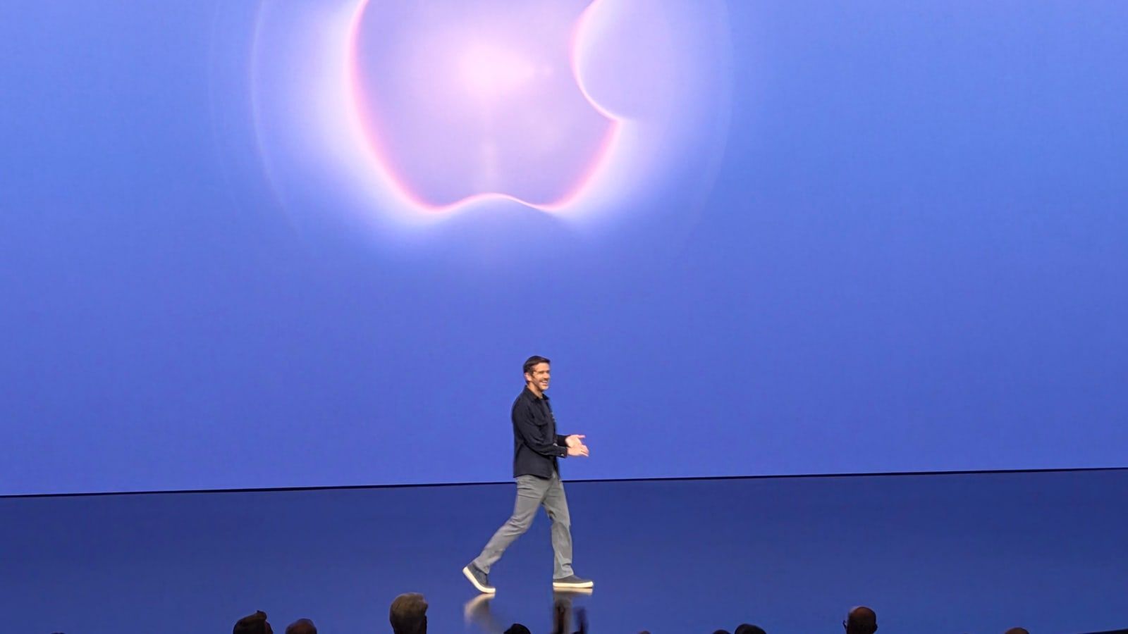 john ternus scene apple keynote iphone 18 pro