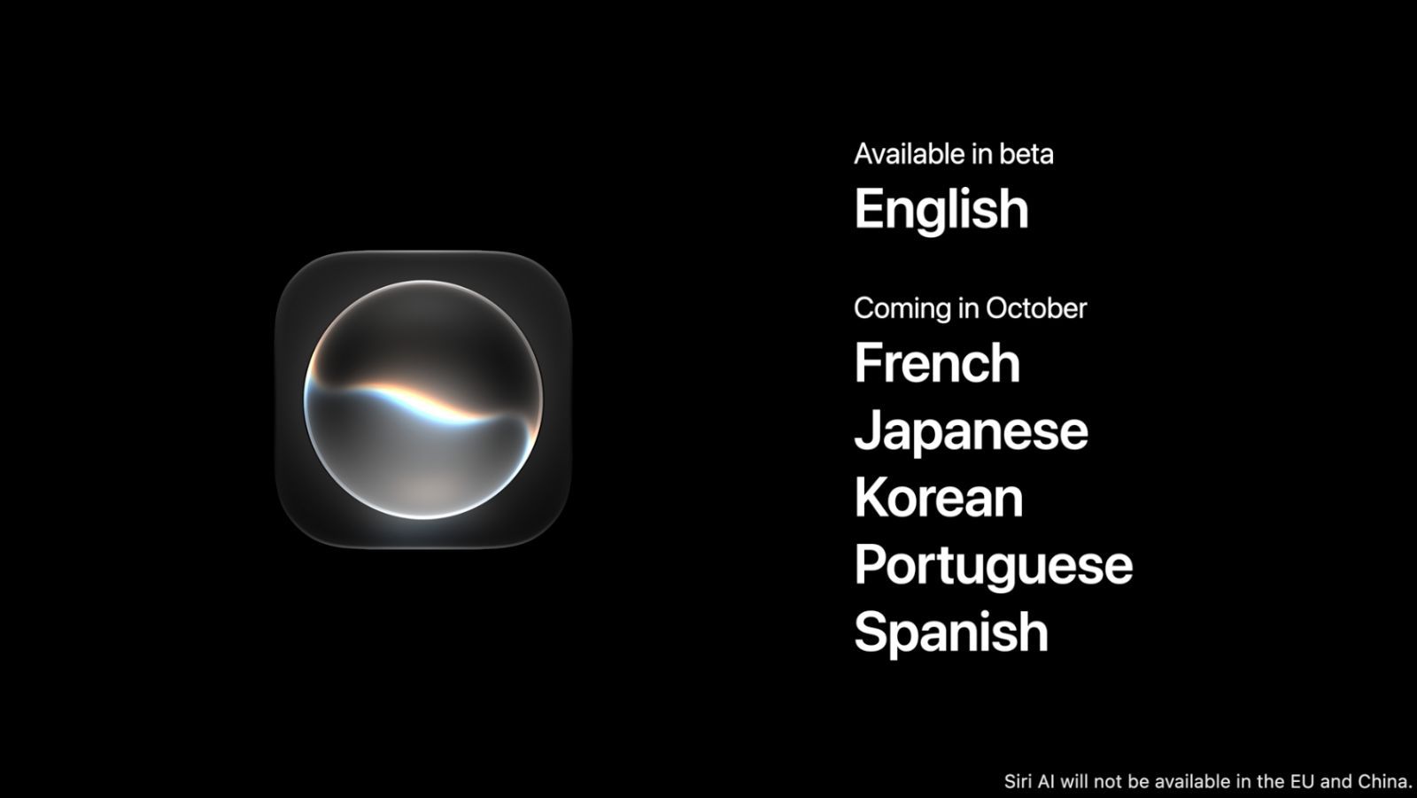 keynote apple 9 sept 2026 siri ai language