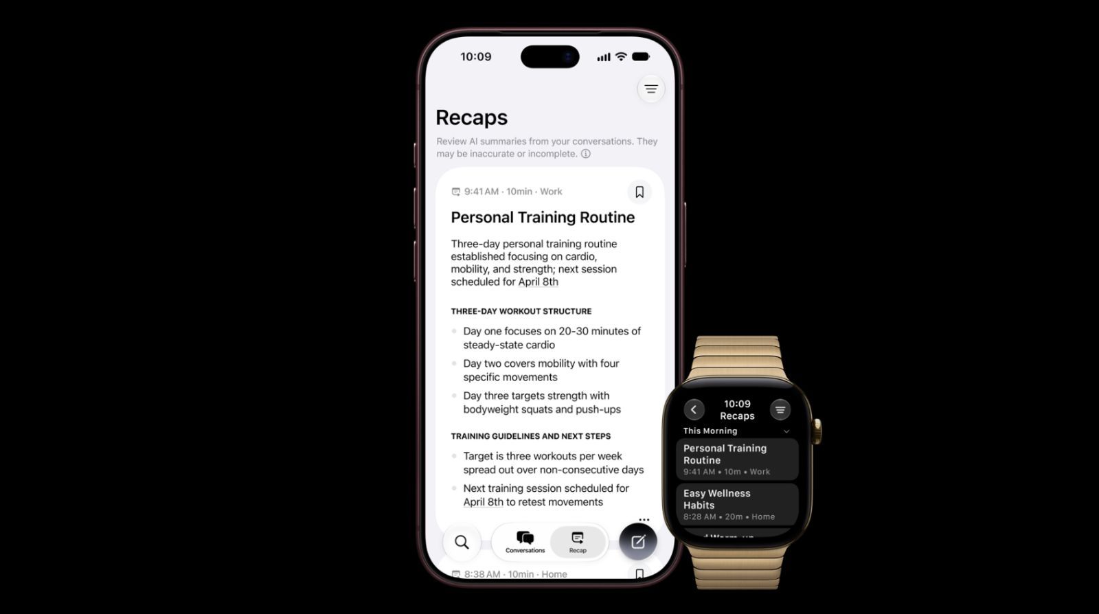 keynote apple 9 sept 2026 siri recap apple watch