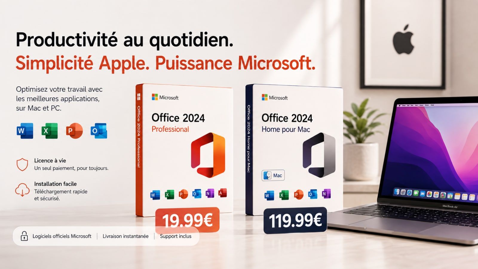 Profitez du dernier MS Office 2024 pour seulement 19,99 € cette semaine !