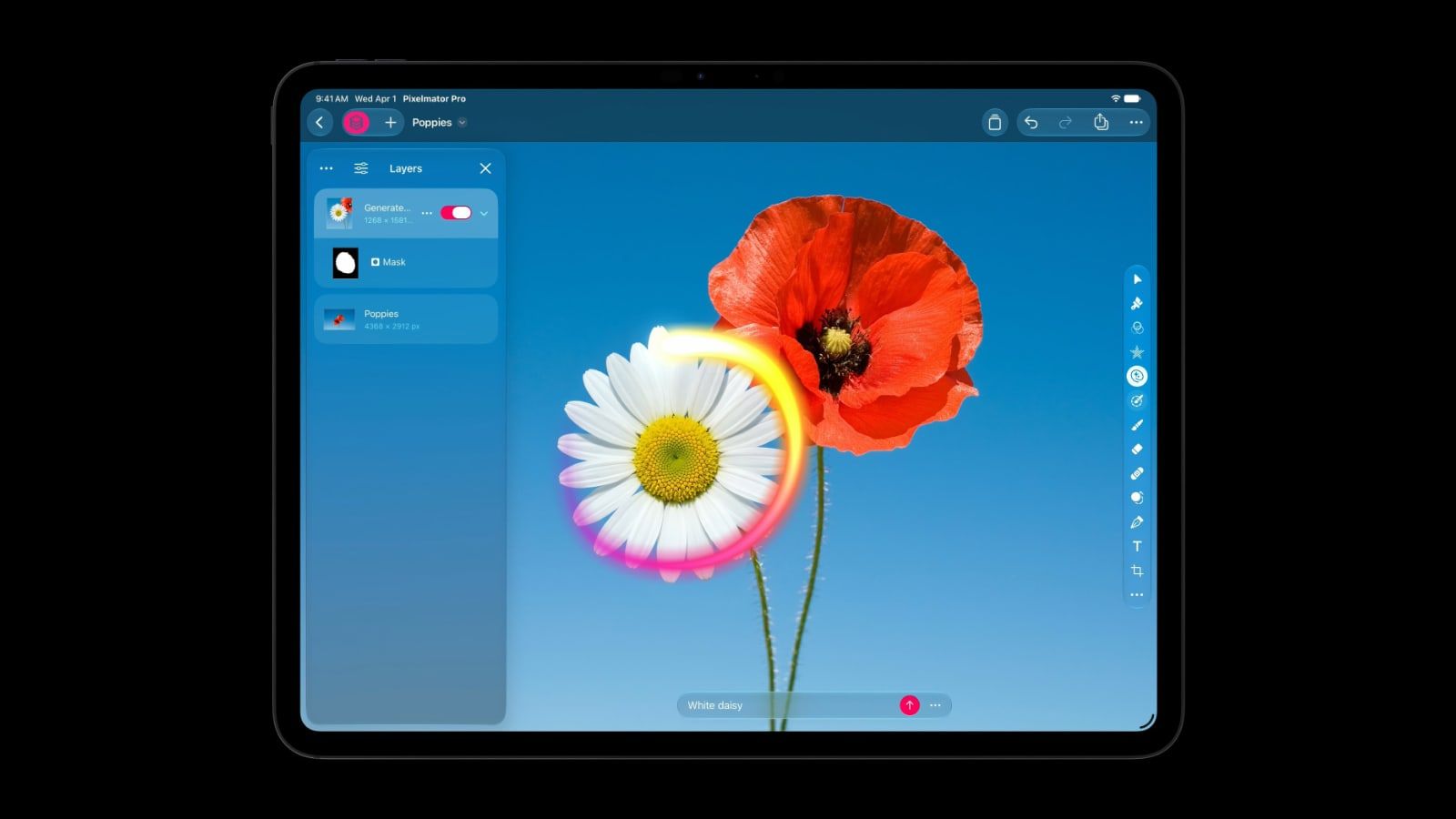 apple creator studio pixelmator pro generate fill
