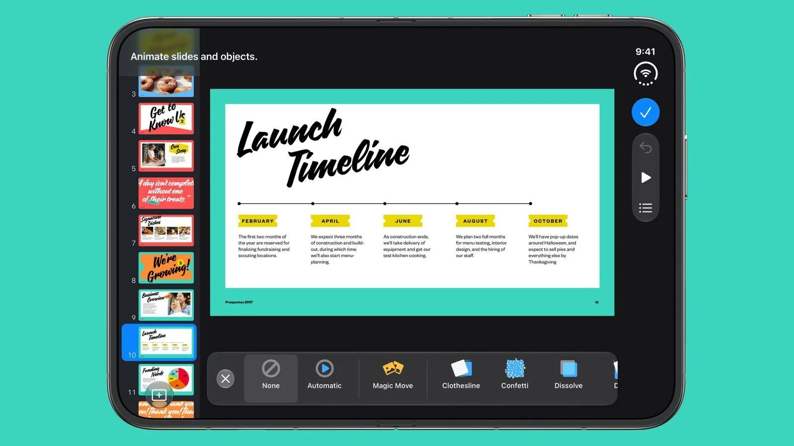 apple keynote app iphone duo