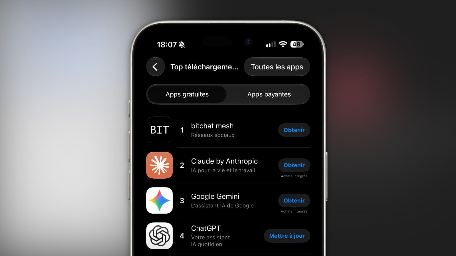 Pourquoi Bitchat de Jack Dorsey est n°1 sur l’App Store français