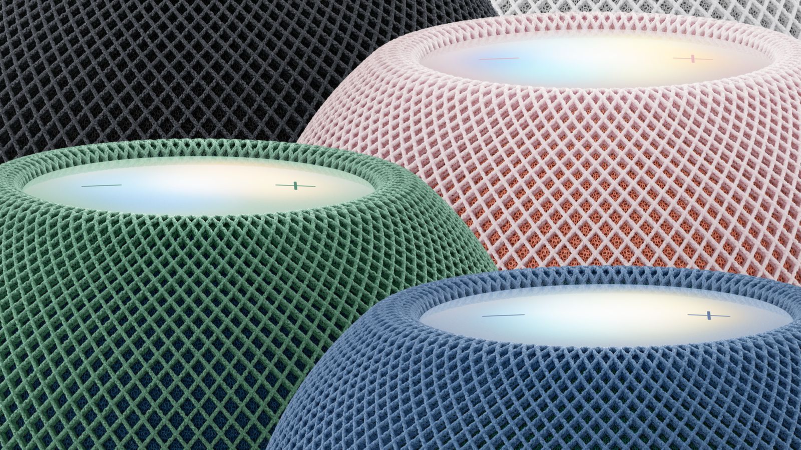 homepod mini 2 couleurs close