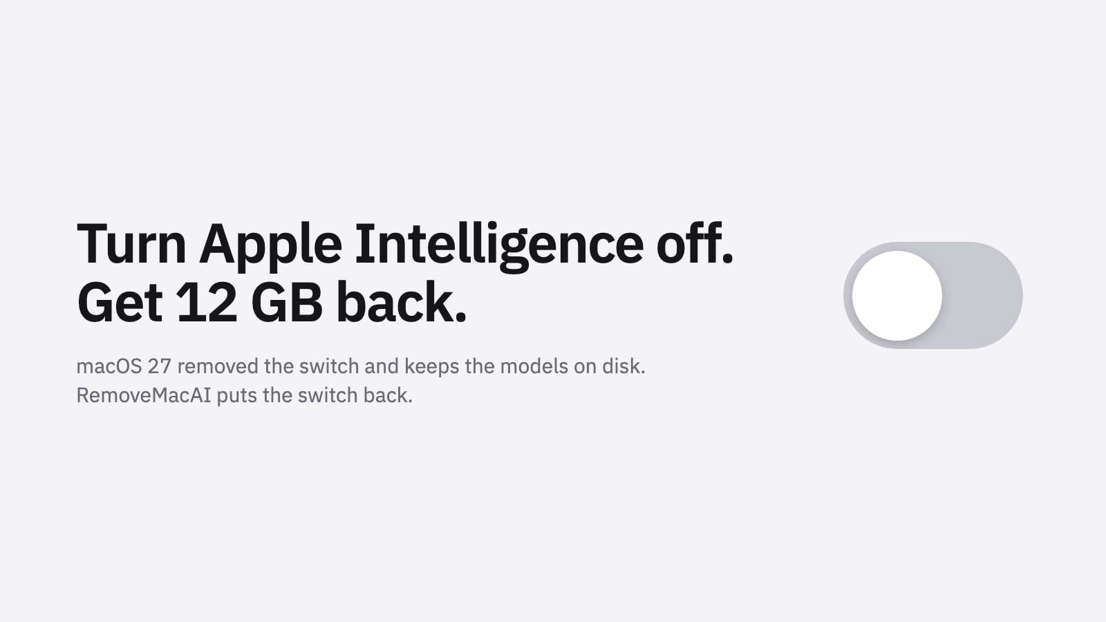 RemoveMacAI : un outil gratuit pour supprimer Apple Intelligence et récupérer plusieurs Go