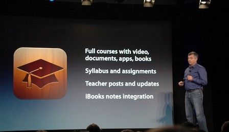 iTunesU présenté lors de la Keynote