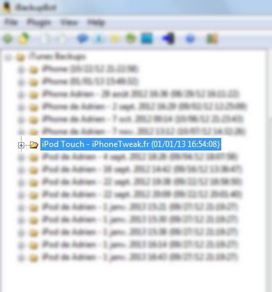 ibackupbot sauvegarde