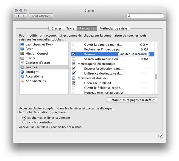 resume osx