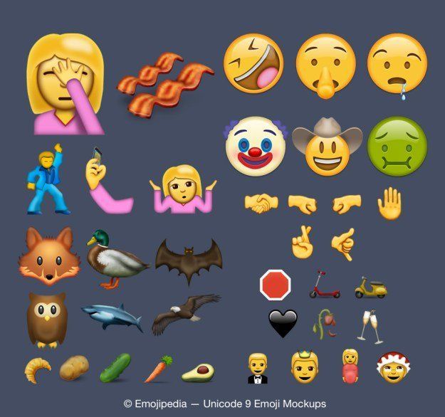 Le Consortium Unicode accepte 74 nouveaux emojis, une ... - 625 x 586 jpeg 48kB