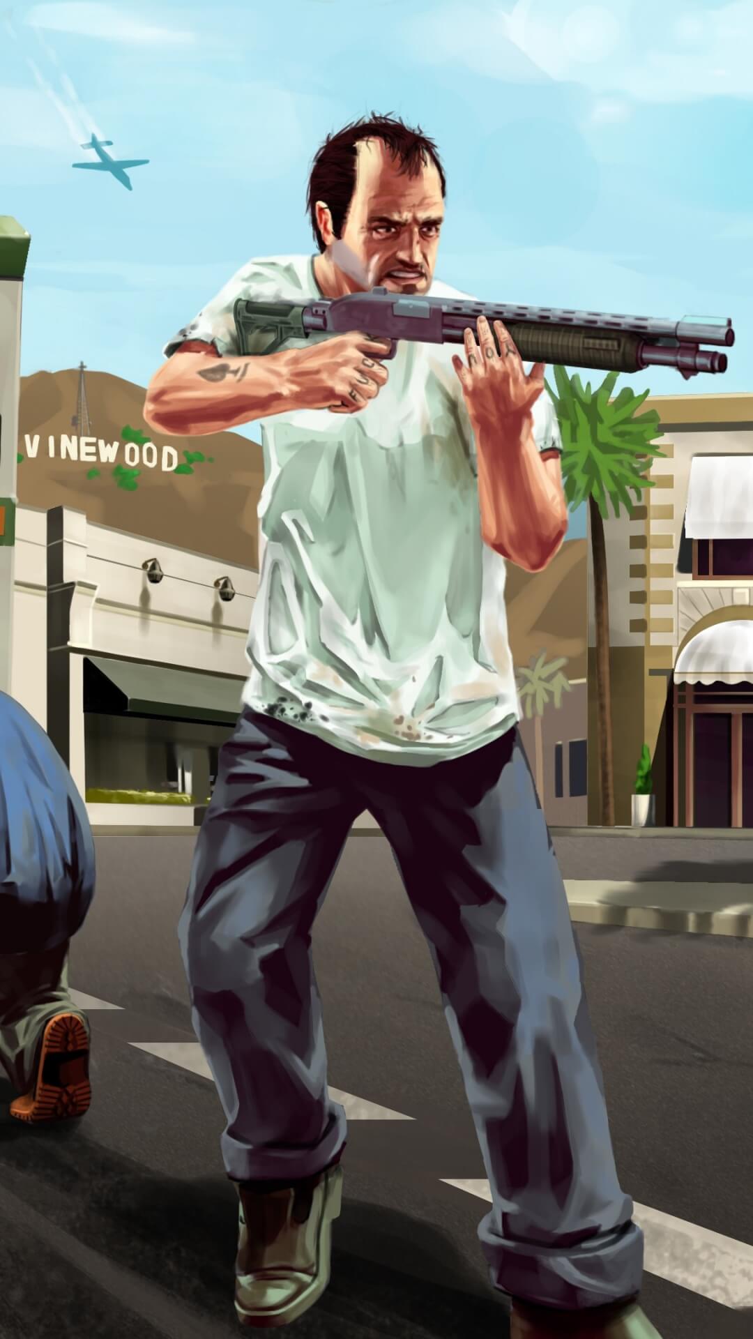 gta race characters cars street iphone 7 plus