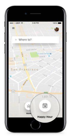 uber calendrier iphone
