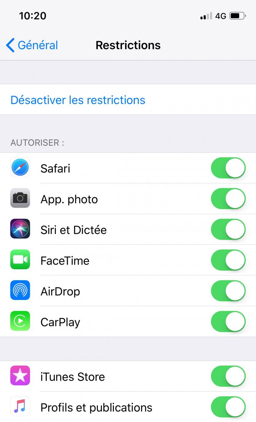 restrictions ios 11 restrictions ios 11
