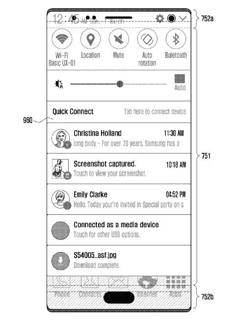 samsung brevet iphone x notch samsung brevet iphone x notch